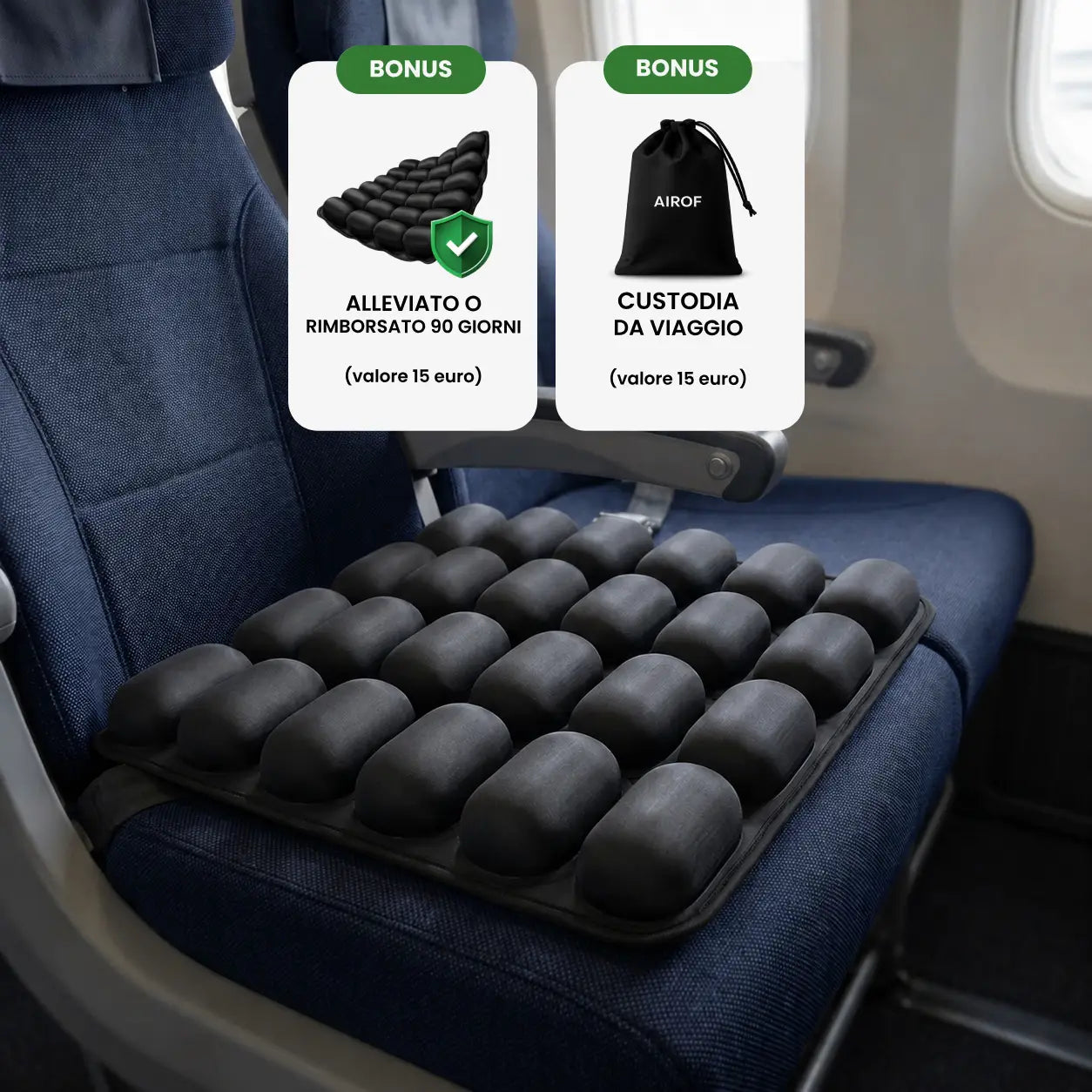 Cuscino a supporto dinamico da viaggio
